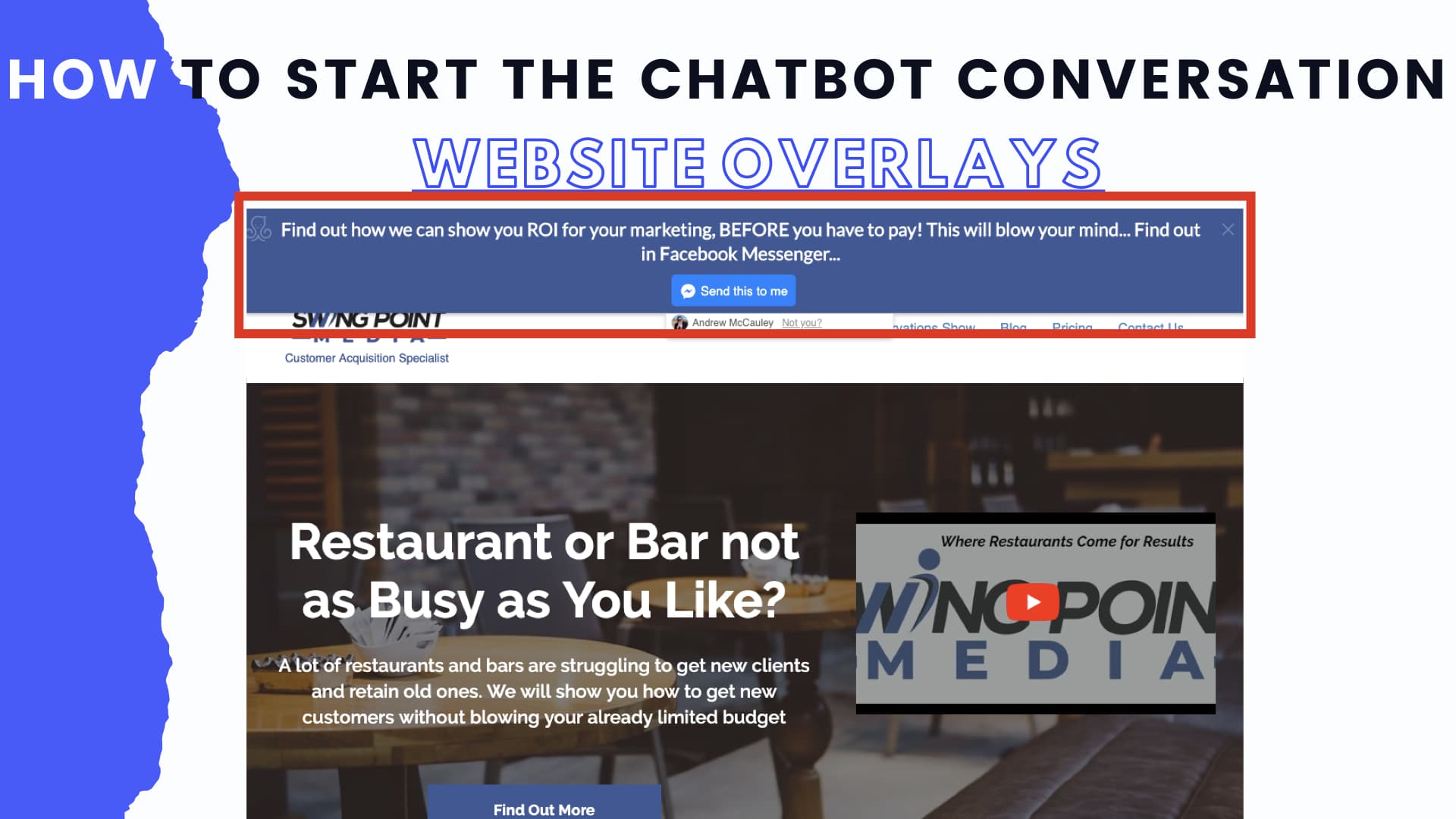 How to get the Chatbot started from your website