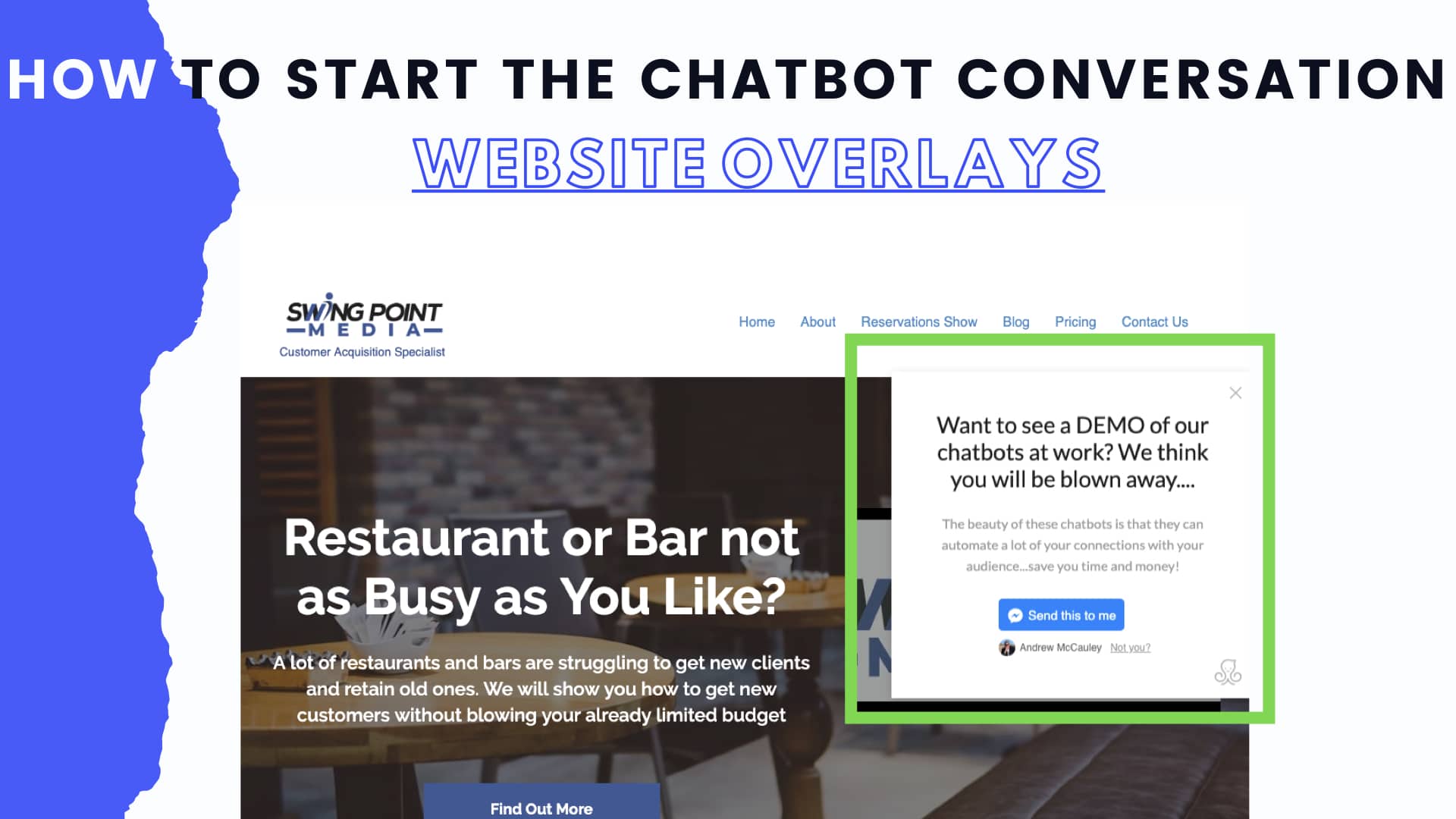 How to get the Chatbot started from your website