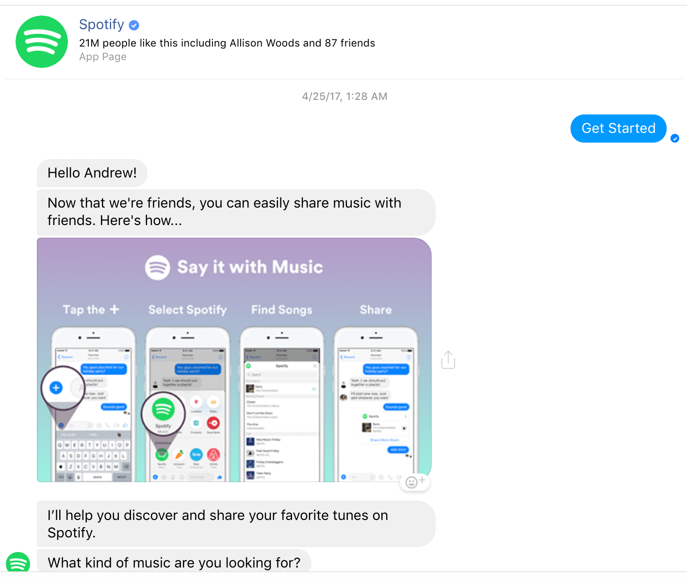 Spotify Music Chatbot