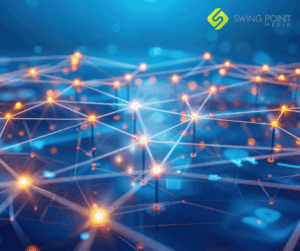 Local business owner checking analytics with structured data improvements