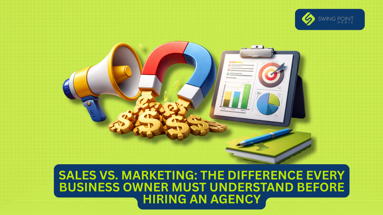Sales vs. Marketing: The Difference Every Business Owner Must Understand Before Hiring an Agency
